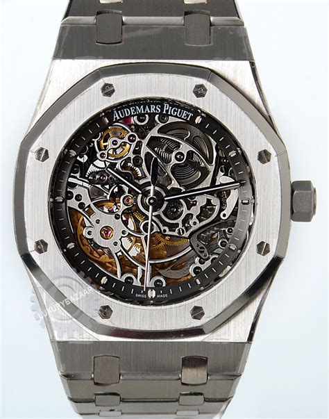 audemars piguet royal oak skeleton silver|ap royal oak price chart.